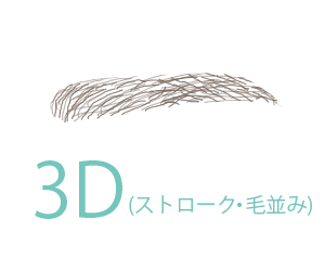 眉毛アートメイクの「3D」